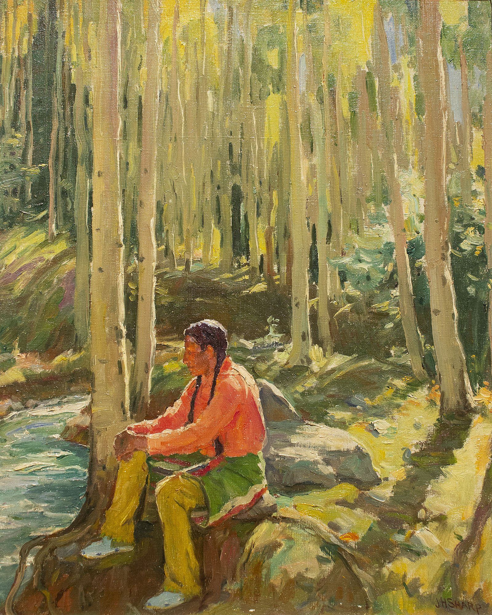 Hunting Son; [John in the Aspen]